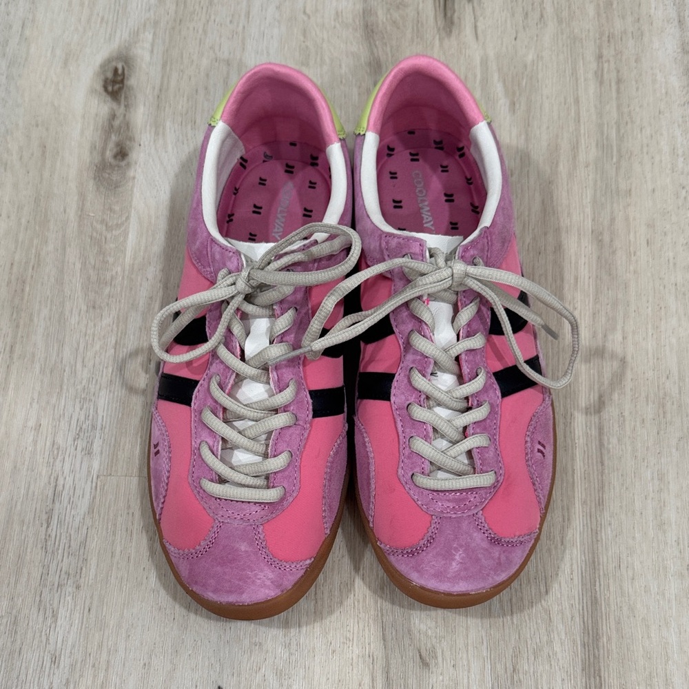 Coolway Kizuna pink crayon sneakers Women's Casual Lace-Up - Picture 3 of 7
